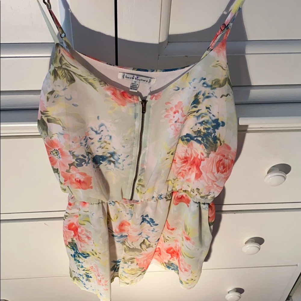 Lucca couture floral romper